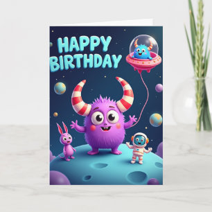 Cartão de Aniversário Espaço Alegre