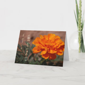 Cartão de aniversário espanhol