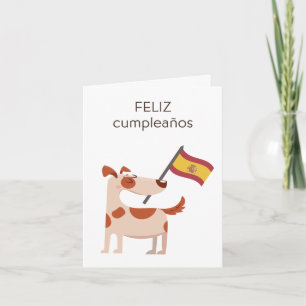 Cartão de Aniversário Espanhol - Feliz Cumpleaños