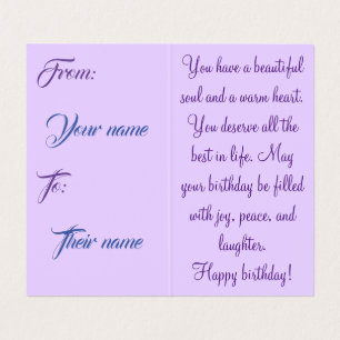 Cartão de Aniversário Especial