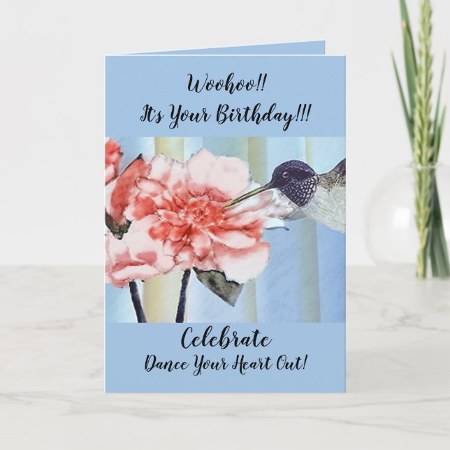 Cartão de aniversário espiritual (Frente)