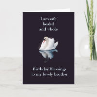 Cartão de aniversário espiritual irmão, ou ADICION