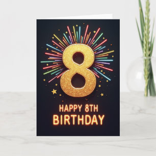 Cartão de Aniversário Estrela Cadente Brilhante