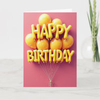 Cartão de Aniversário Estrela Jubilosa