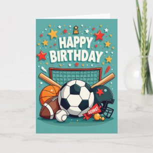 Cartão de Aniversário Estrela Jubilosa