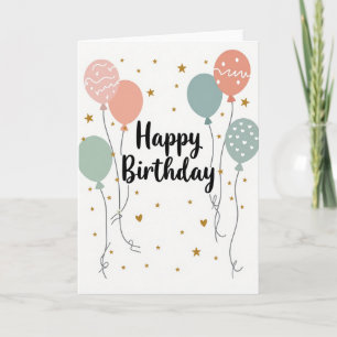 Cartão de Aniversário Estrela Roteiro