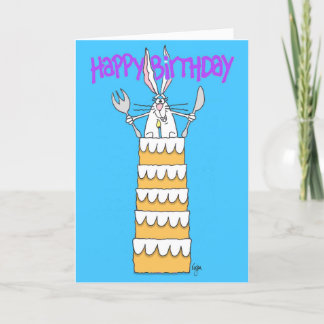 Cartão de Aniversário FANTASY RABBIT