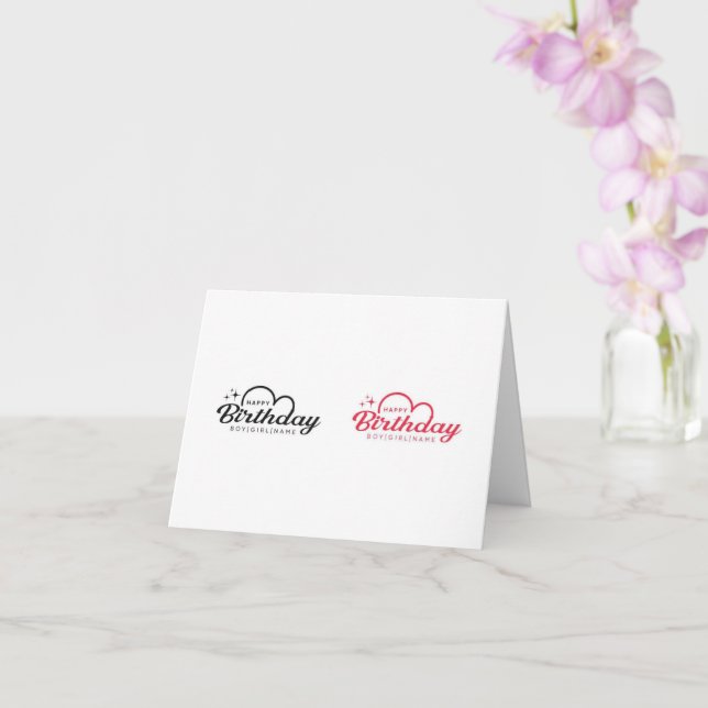 cartão de aniversário feliz (Orquídea)