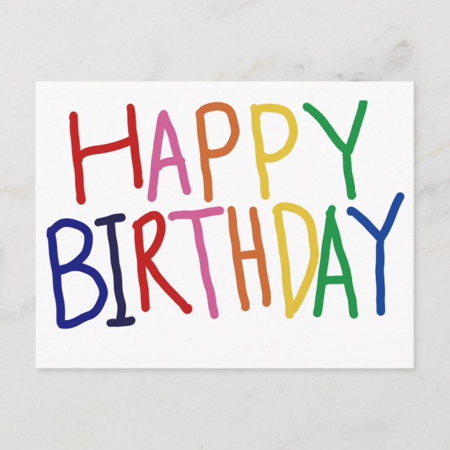 Cartão de Aniversário Feliz (Frente)