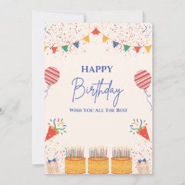 CARTÃO DE ANIVERSÁRIO FELIZ