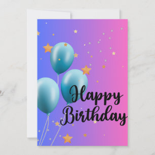 CARTÃO DE ANIVERSÁRIO FELIZ