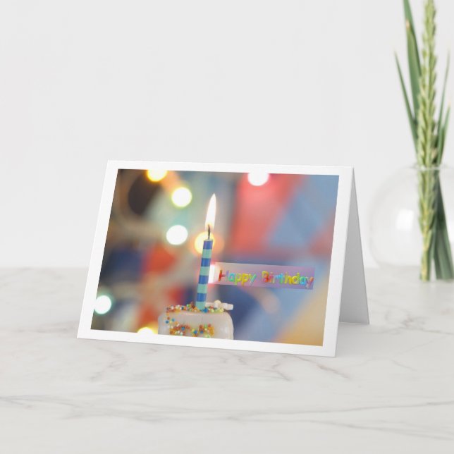 Cartão de Aniversário Feliz (Frente)