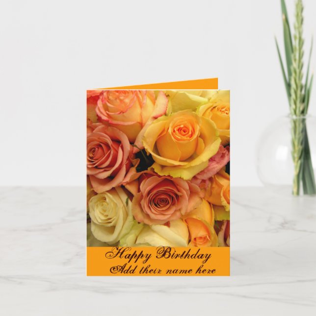 Cartão de Aniversário Feliz (Frente)