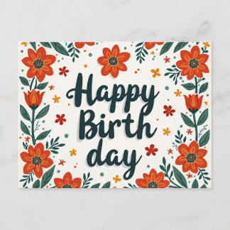 Cartão de aniversário feliz.