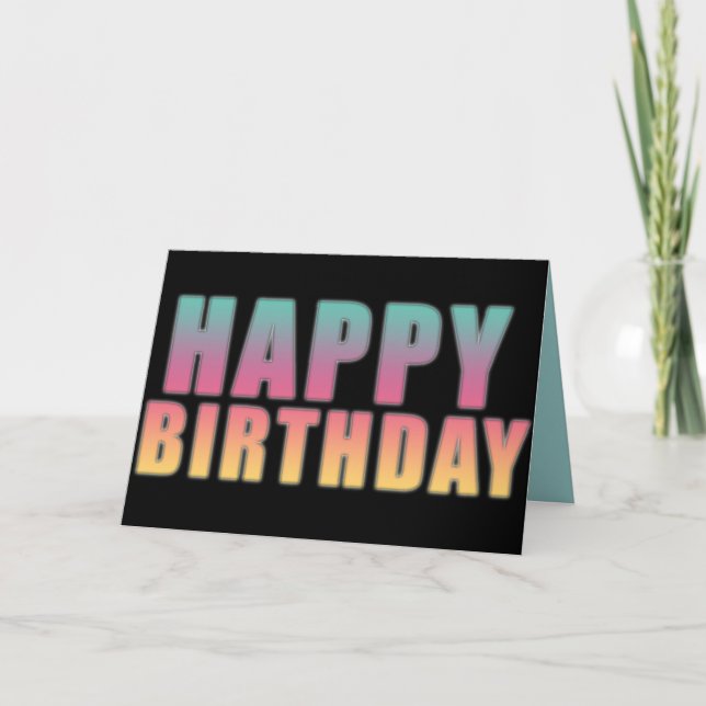 Cartão de Aniversário Feliz (Frente)