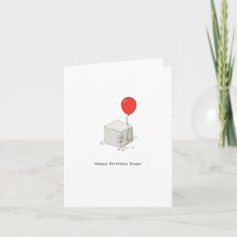 Cartão de aniversário, feliz aniversário açúcar, t