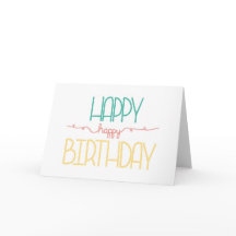 Cartão de Aniversário, Feliz Aniversário, Mão Atra