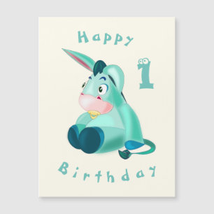 Cartão de Aniversário Feliz - Bebê Donkey - Sua
