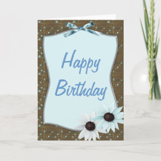 Cartão de Aniversário Feliz da Frota Azul