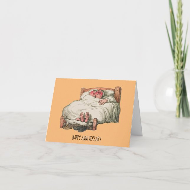 Cartão de Aniversário Feliz da Funny Vintage (Frente)