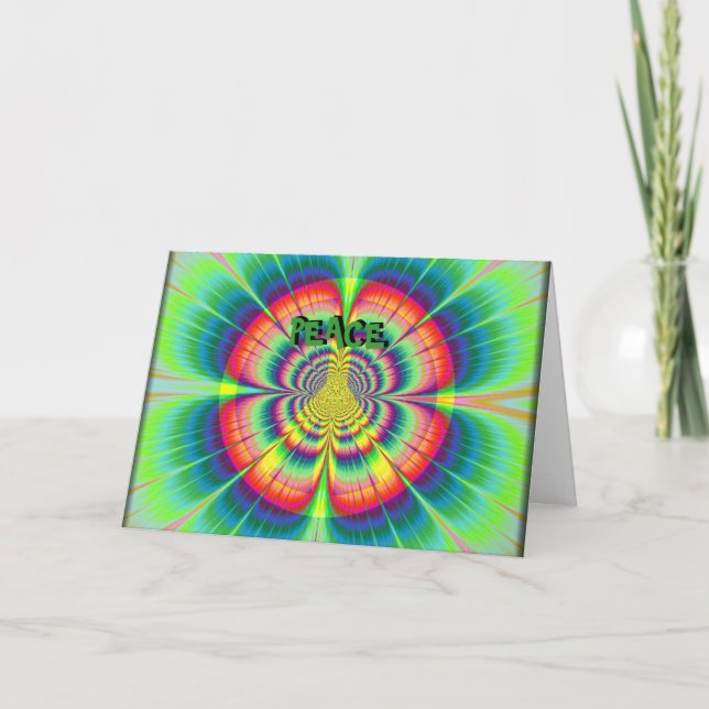 Cartão de Aniversário Feliz da Paz (Frente)