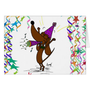 Cartão de Aniversário Feliz de Dogues