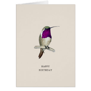 Cartão de Aniversário Feliz de Lucifer Hummingbi