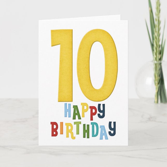 Cartão de Aniversário Feliz do 10º Ano D2 (Frente)