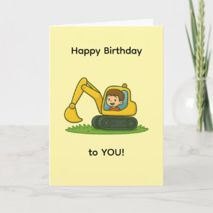 Cartão de aniversário feliz do menino com design d