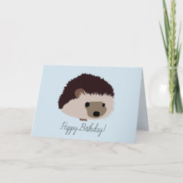 Cartão de Aniversário Feliz Hedgehog