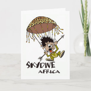 Cartão de Aniversário Feliz para a África do Skydi