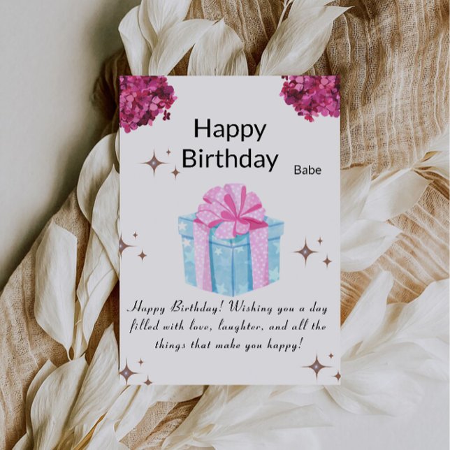 Cartão de Aniversário Feliz para Imprimir (Printable Happy Birthday Card)