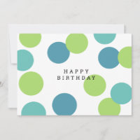 Cartão de Aniversário Feliz para o Vazio Colorido