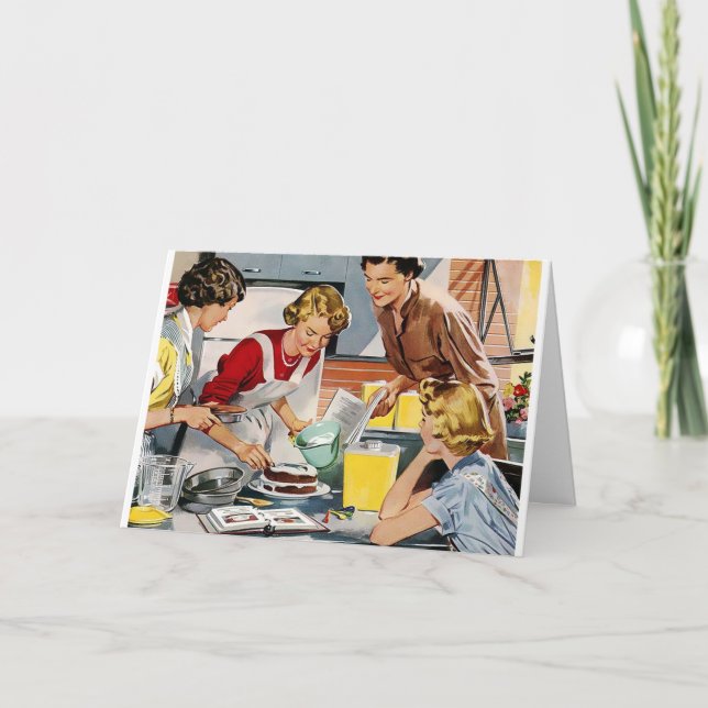 Cartão de Aniversário Feliz Retro (Frente)