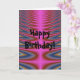 Cartão de Aniversário Feliz, Tie Dye Rosa (Orchid)
