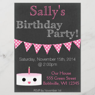 Cartão de aniversário feminino