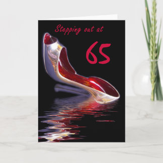 Cartão de Aniversário feminino Stilletto 65