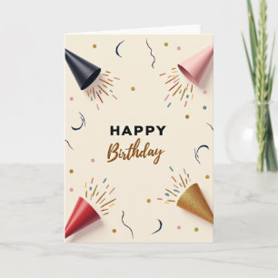 Cartão de Aniversário Festivo