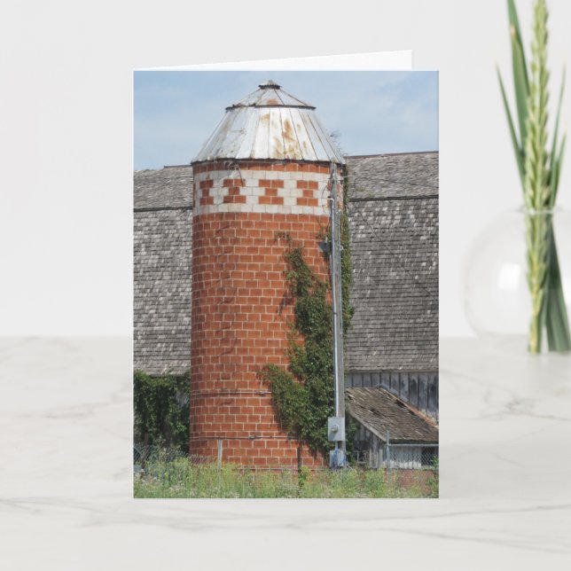 Cartão de Aniversário “Flagstaff Silo” (Frente)