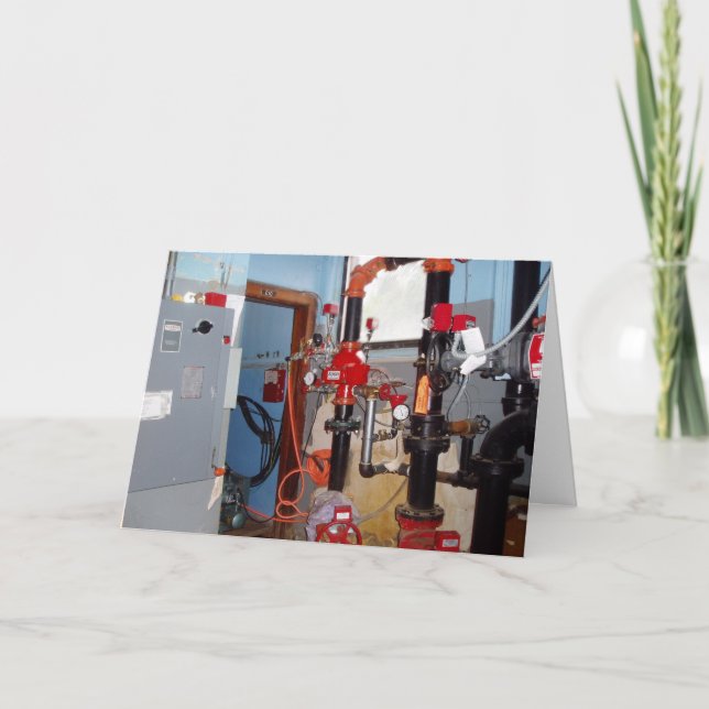 Cartão de Aniversário "Flex Your Pipes" (Frente)