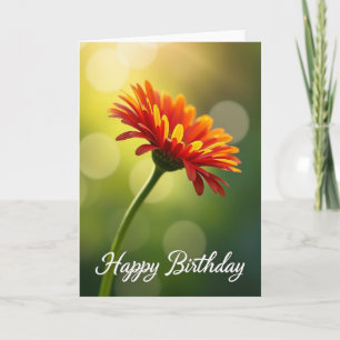 Cartão de Aniversário Flor Alegre