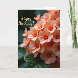 Cartão de Aniversário Flor de Nascimento Alegre