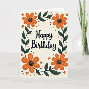 Cartão de Aniversário Flora