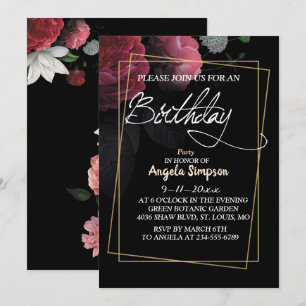Cartão    de aniversário Floral