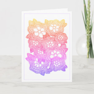 Cartão de Aniversário FLORAL KNIT