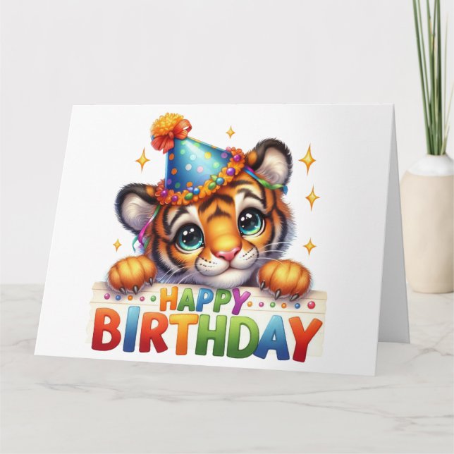 Cartão de Aniversário Fofo  (Frente)