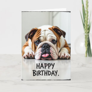 Cartão de Aniversário Fofo do Cachorrinho
