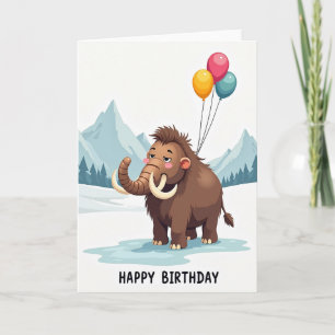 Cartão de Aniversário Fofo e Desgrenhado