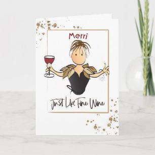 Cartão de aniversário fofo personalizado para ela