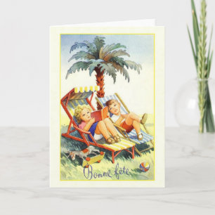 Cartão de aniversário francês do fête de Bonne